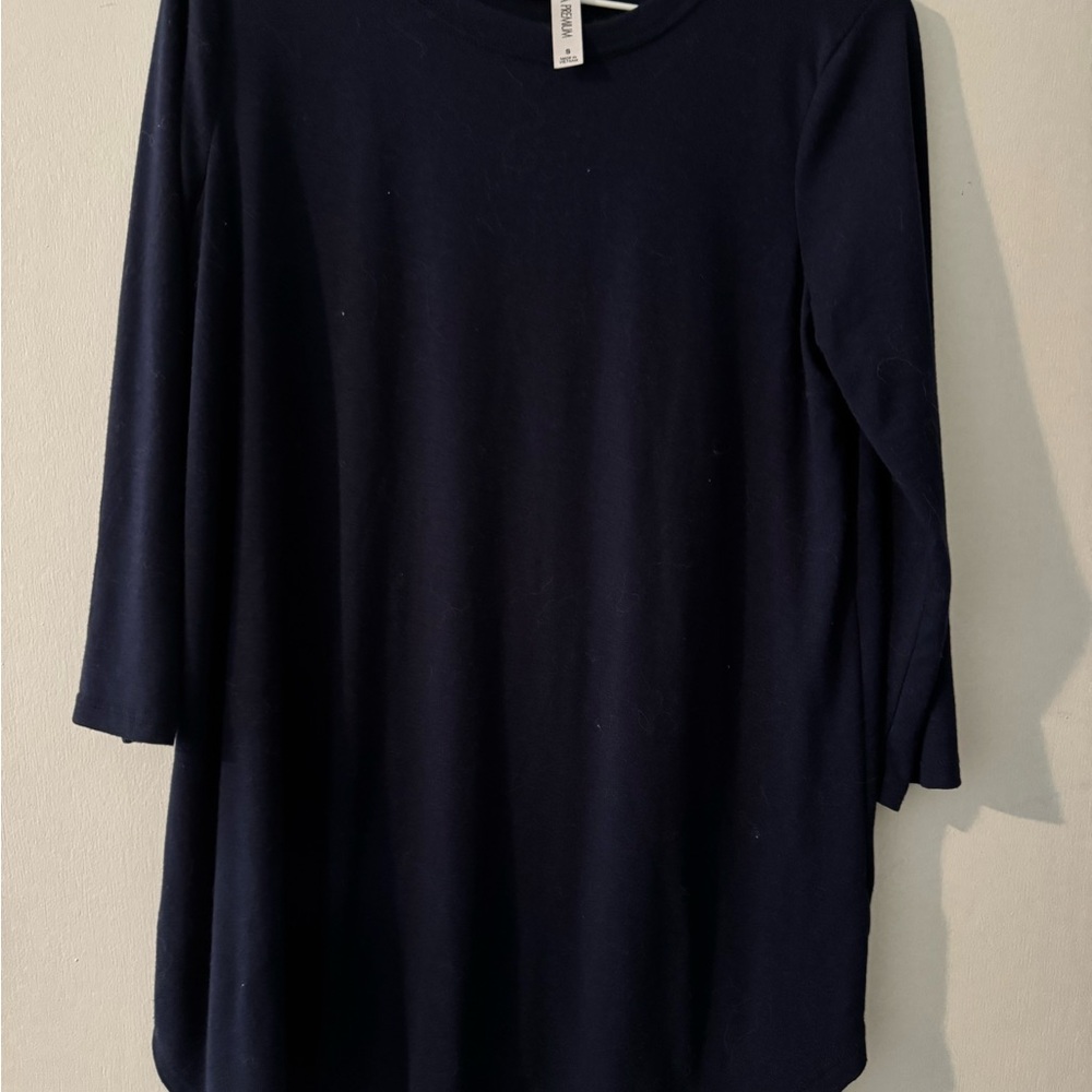Zenana Outfitters Midnight Blue Long Sleeve Top